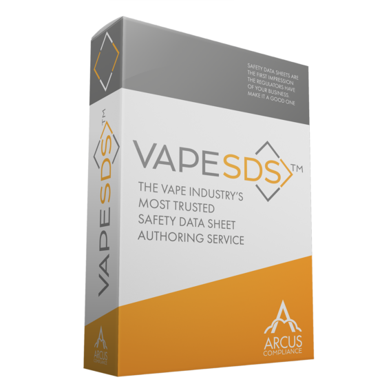 VAPESDS E Liquid SDS Sheets E Cig Safety Sheets Arcus