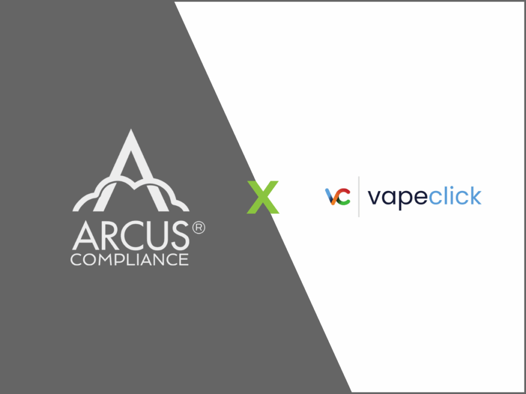 Arcus Compliance and VapeClick logos